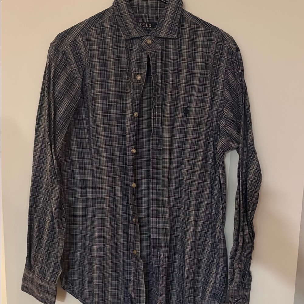 Polo Ralph Lauren Plaid Shirt - Blue and White